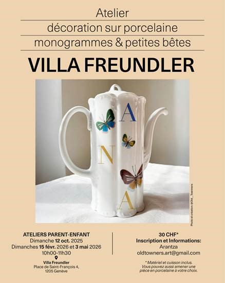 Atelier porcelaine parent enfant